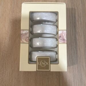 Lenox Opal Innocence Napkin Rings, set of 4